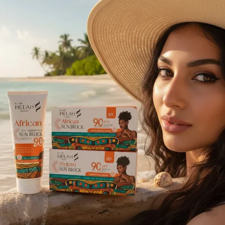 واقي شمس مفتح ومغذي من المجموعة الأفريقية لحماية فائقة للبشرة