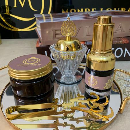 مجموعة اللبان المسقي بالمسك الأسود