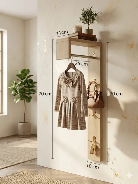 حامل معاطف جداري أنيق