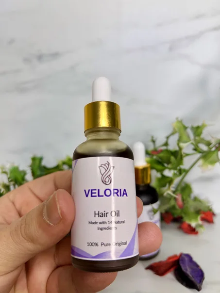 Veloria – زيت طبيعي لتقوية الشعر وتقليل التساقط