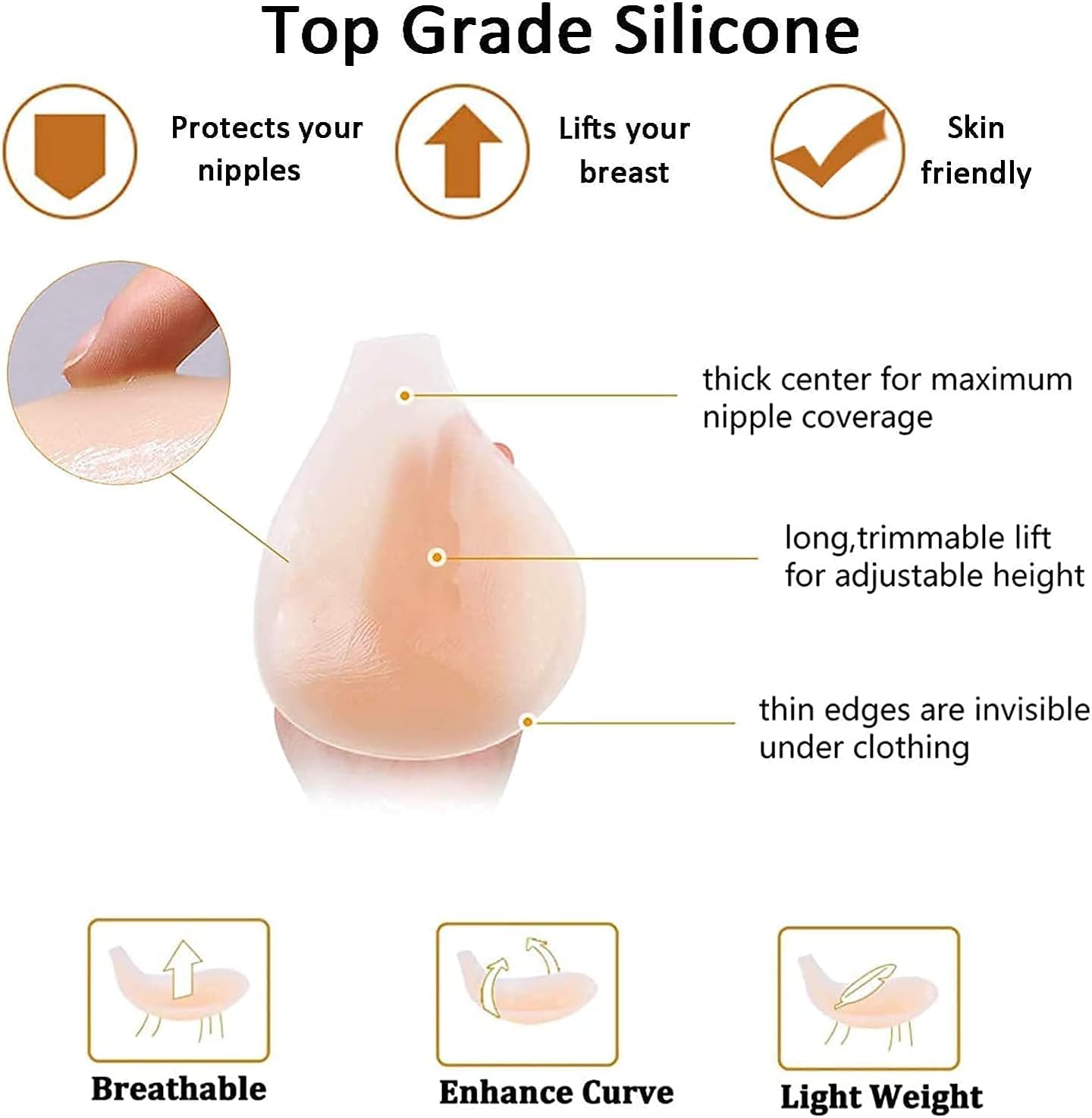Silicone Strapless Large