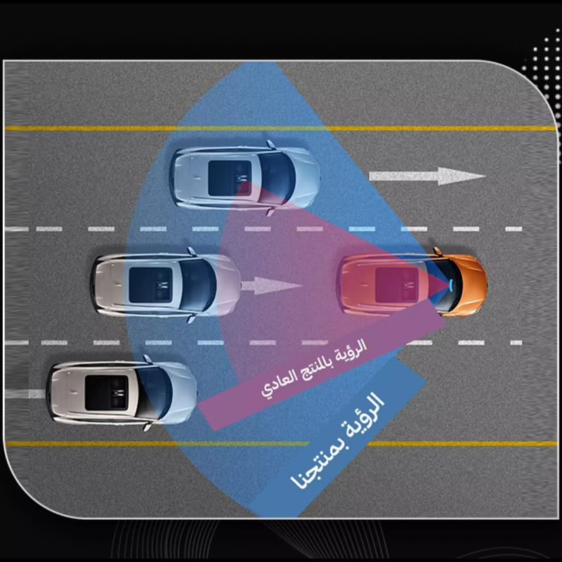 مرآة رؤية خلفية بزاوية واسعة للسيارة