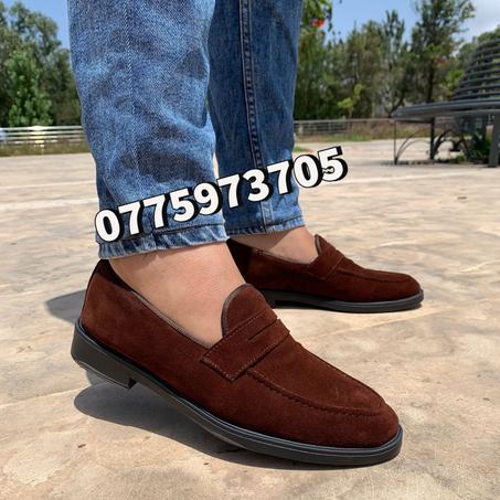 Mocassin maron fancé