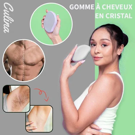 حجر كريستالي لإزالة الشعر بسهولة