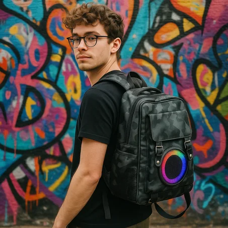 🔖 شنطة عصرية تجمع بين الأناقة والموسيقى