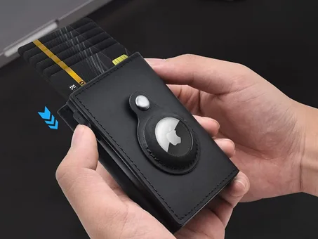 محفظة الجيب الجلدية بنظام حماية RFID