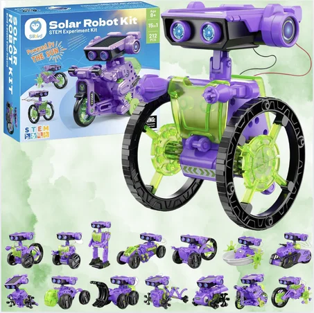 طقم روبوتات شمسية تعليمية للأطفال STEM