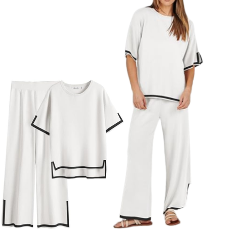 🌞 Nouveauté Été 2024 ! Ensemble 2 pièces en lin premium