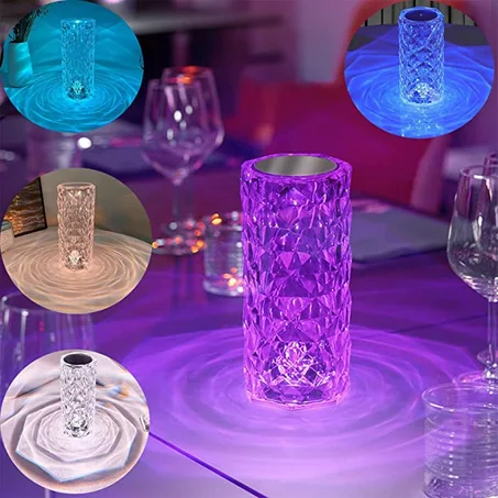 جهاز طاولة كريستال المضيء