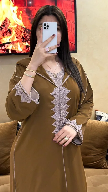 جلابة 2 بياس موديل جديد