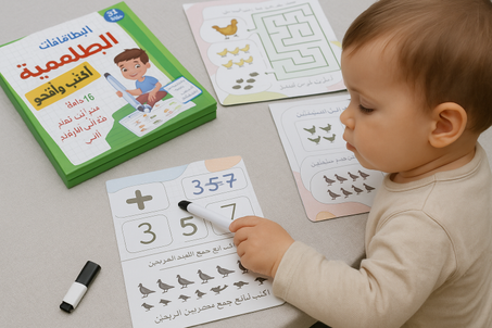 بطاقات سحرية تعلم ولدك الكتابة والحساب بأسلوب ممتع