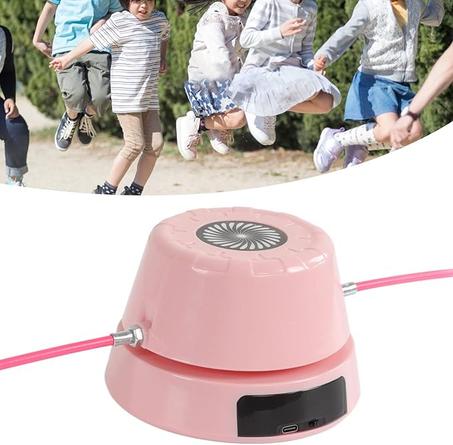 الة القفز بالحبال الكهربائية الذكية، آلة ذكية للقفز بالحبال في الأماكن المغلقة والمفتوحة، آلة تفاعلية ترفيهية للأطفال والكبار والعائلة والمكتب وصالة الألعاب الرياضية