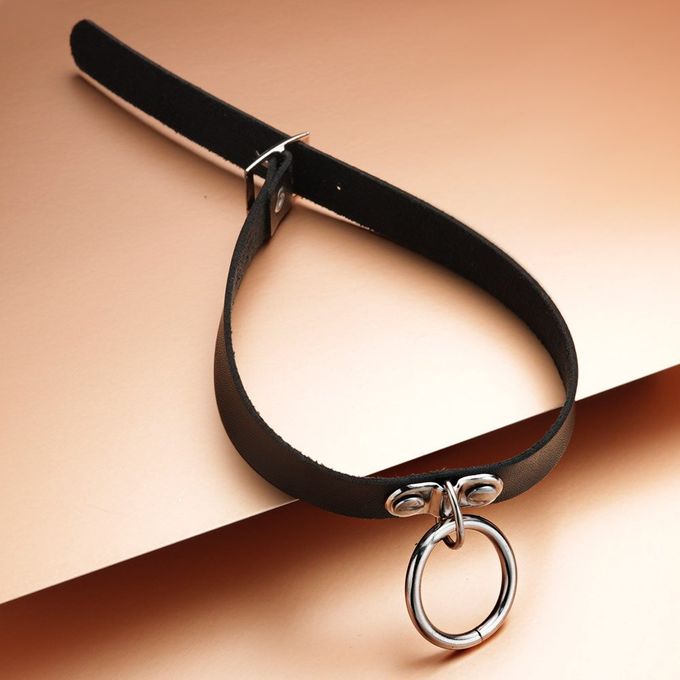 Collier / Choker / Ras-de-cou en cuir Gothique