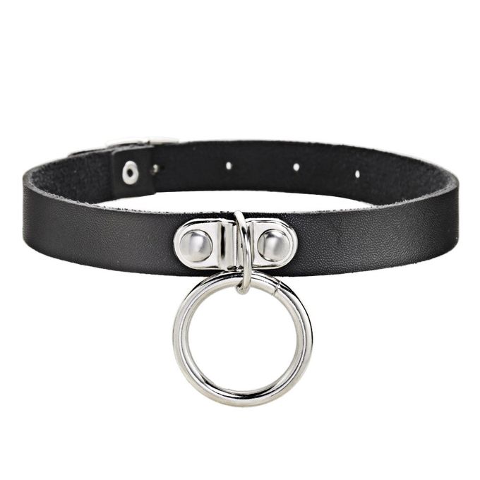 Collier / Choker / Ras-de-cou en cuir Gothique