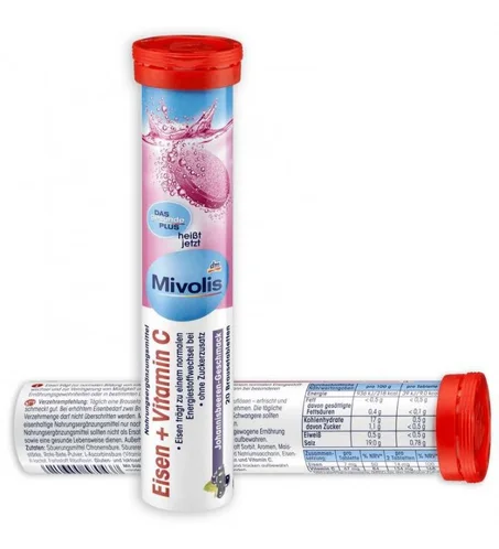 Mivolis fer + vitamine C comprimés effervescents - OULLAY MARKET