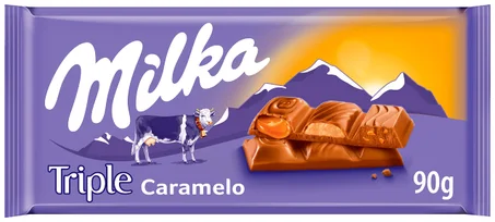MILKA TRIPLE CARAMEL 90g - OULLAY MARKET