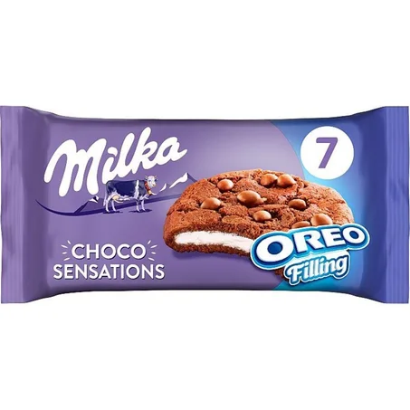 Milka Cookie Sensations Oreo Filled Cocoa Cookies 156g - OULLAY MARKET