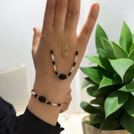 سنسلة مع گورميط بالعقيق