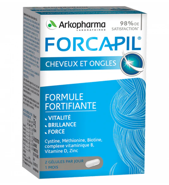 Forcapil Cheveux Et Ongles 180 Gelules = 60 GELULES OFFERT