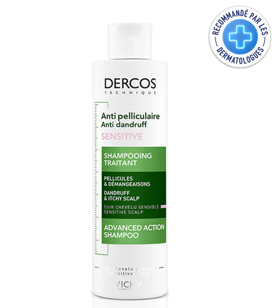 Vichy dercos shampooing traitant antipelliculaire sensitive – sans sulfate 200-ml