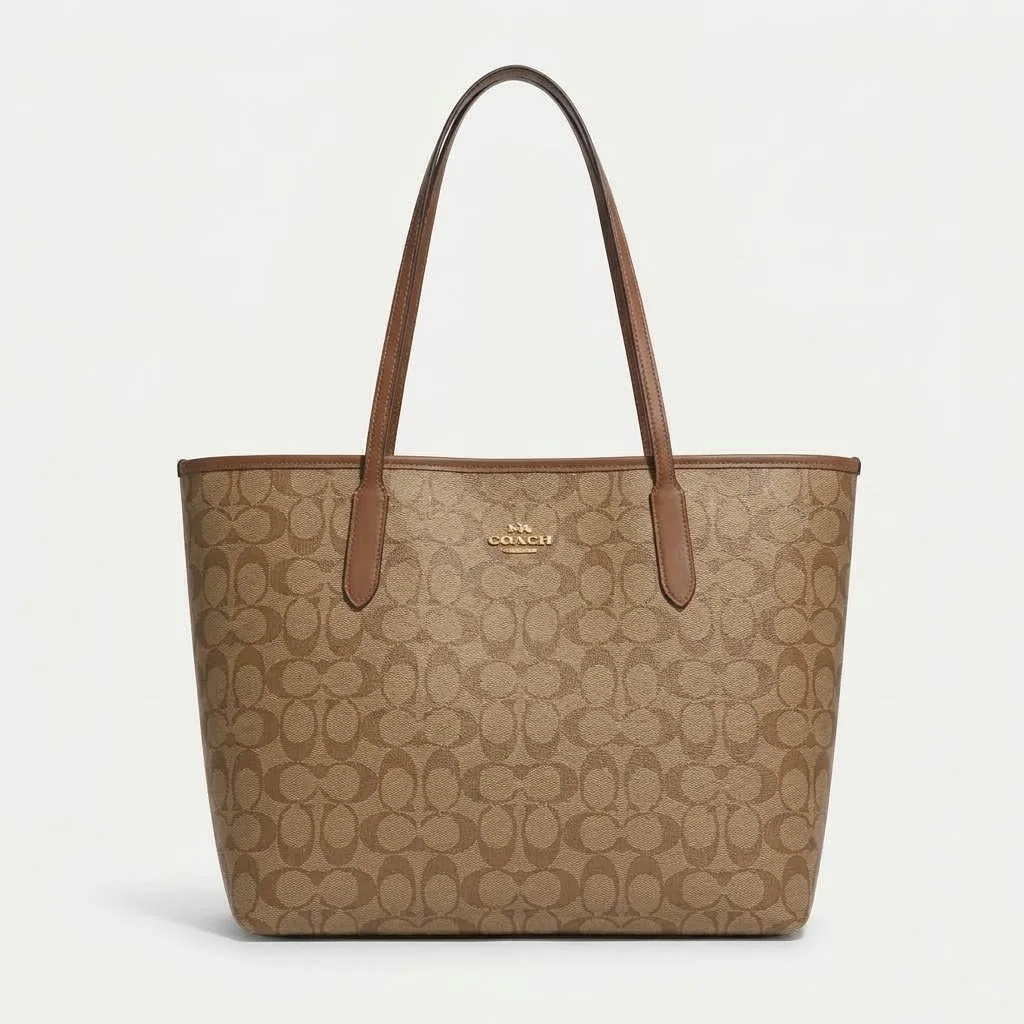 Cabas City Coach en Toile Signature