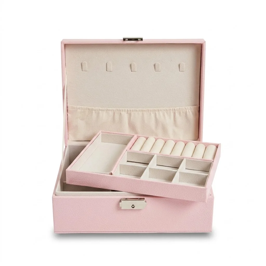 Boîte à Bijoux Rose Bebe