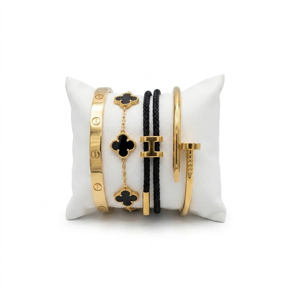 Pack de 4 Bracelets  – Élégance Chic & Moderne