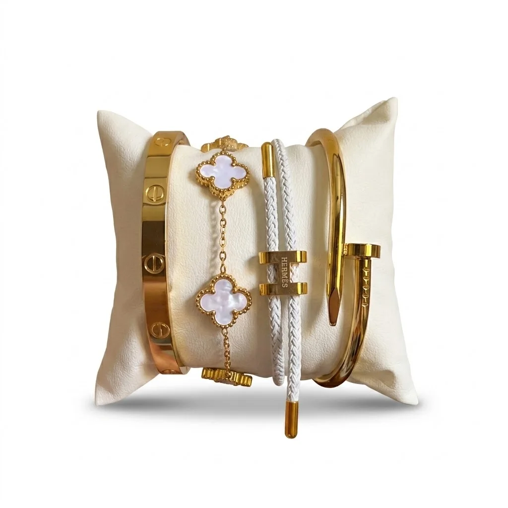 Pack de 4 Bracelets  – Élégance Chic & Moderne