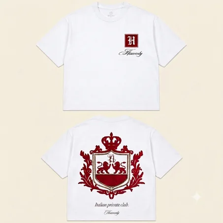 Heavenly – Private Club Collection Royal Crest Tee couleur blanc