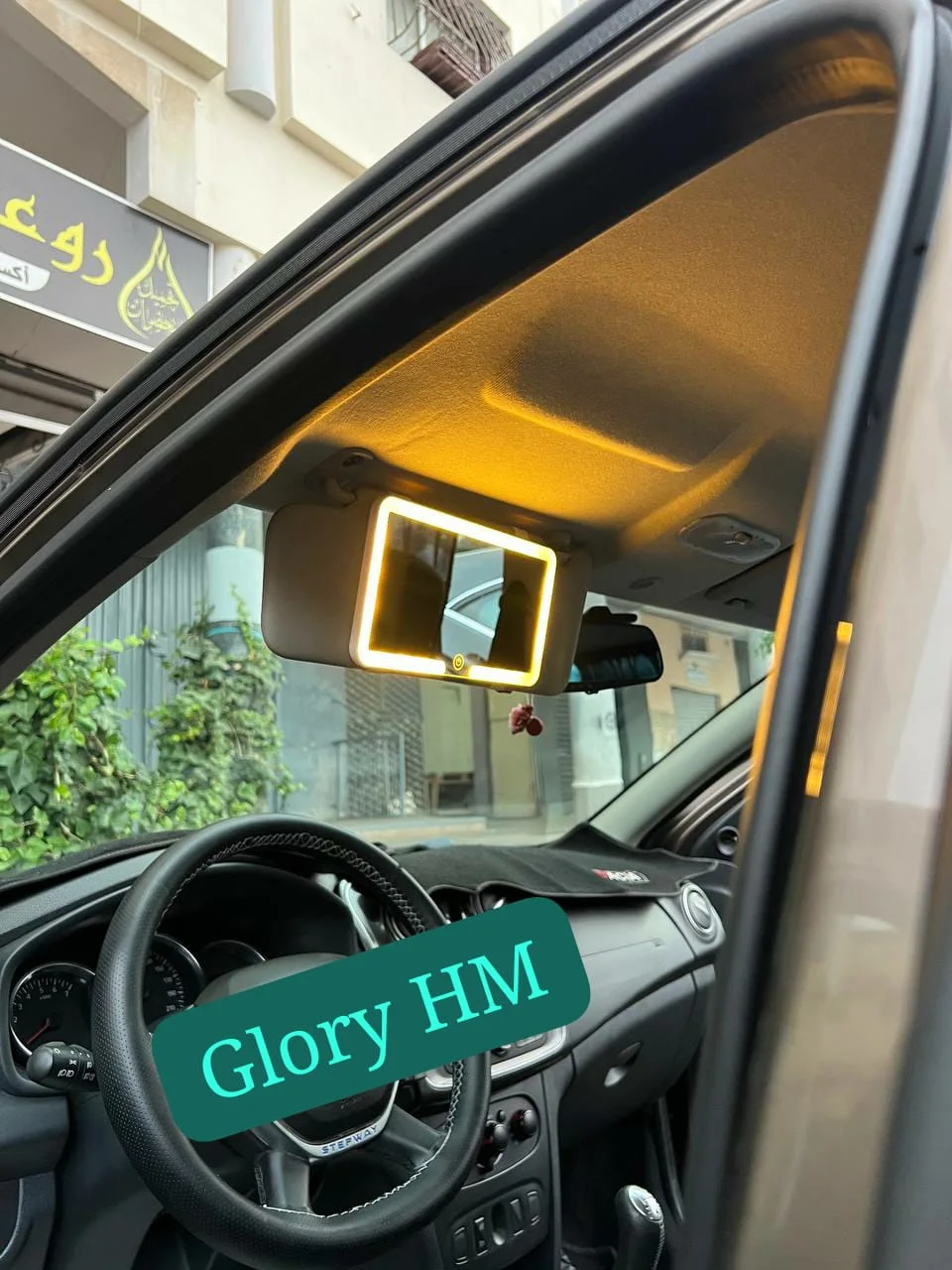 LED Miroir de Voiture pour Pare-Soleil – Lumière Ajustable et Tactile