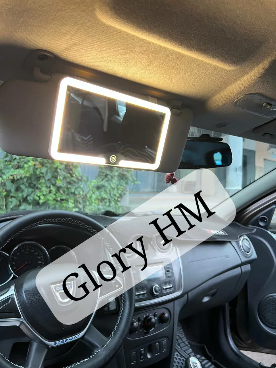 LED Miroir de Voiture pour Pare-Soleil – Lumière Ajustable et Tactile