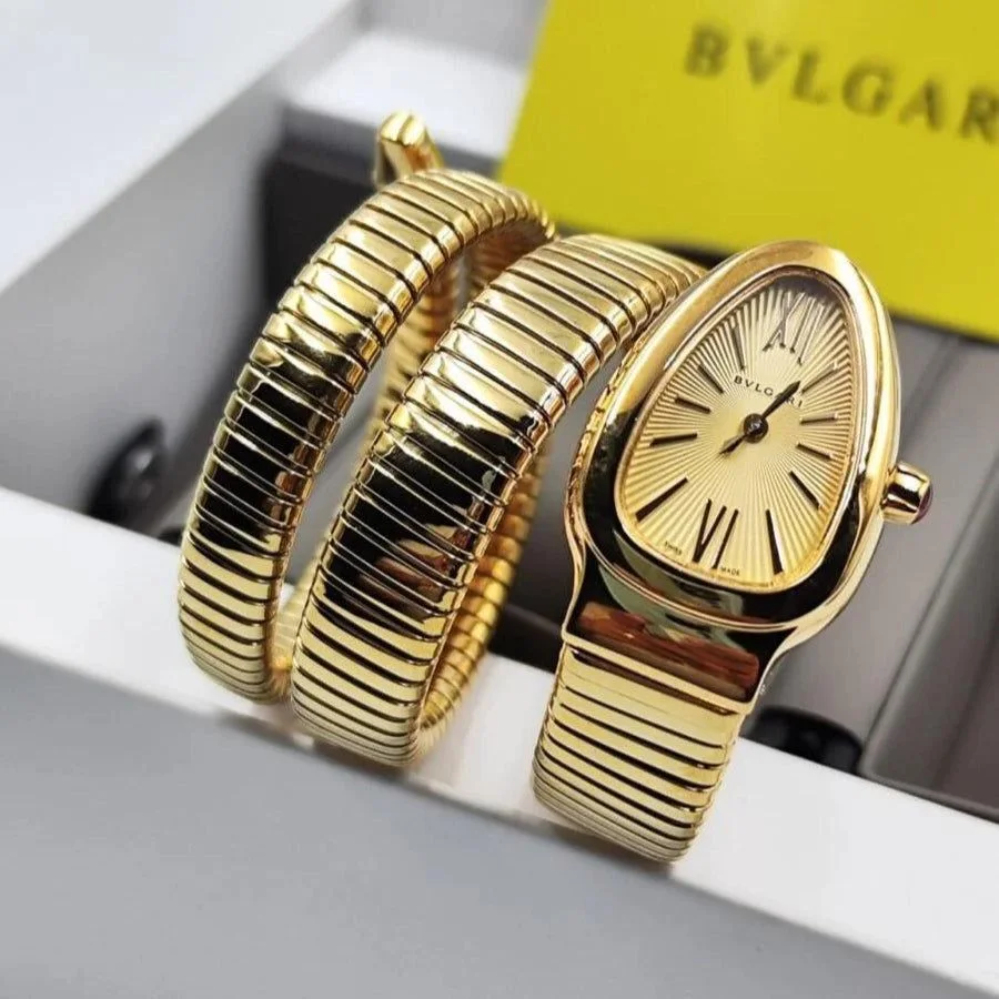 BULGARI SERPENTI dorée cadrant doré