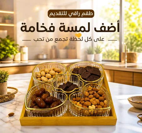 ✨ طقم الضيافة الزجاجي الفاخر – لمسة أناقة لكل جلسة ✨