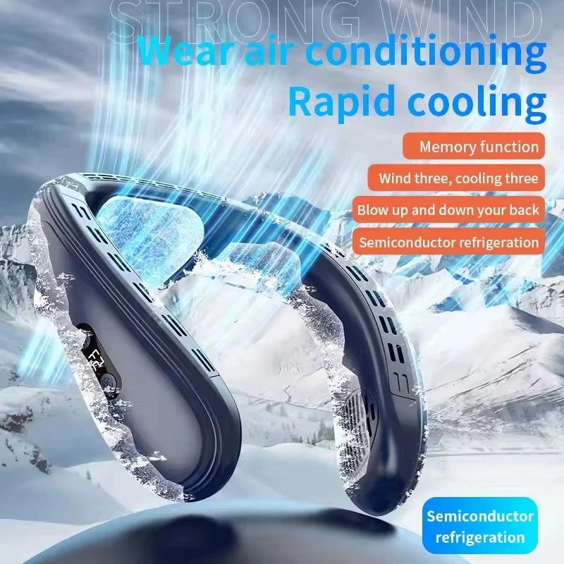 مروحة العنق اللاسلكية "ArcticBreeze" – تبريد سريع بـ 5 سرعات وتصميم بدون شفرات