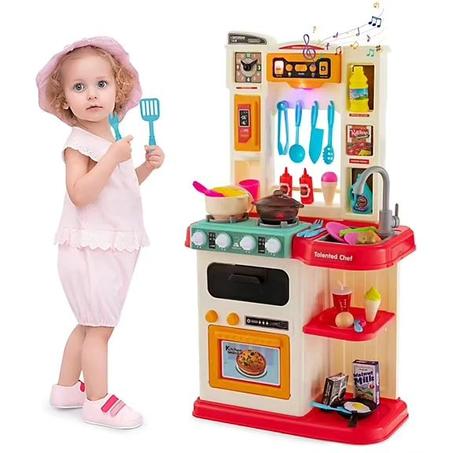 Little Chef Talented Chef Kitchen Playset, Multicolor - 67 Pieces