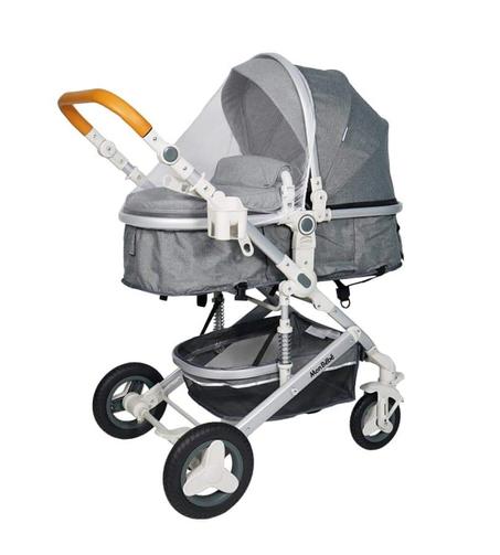 POUSSETTE TENDANCE RÉVERSIBLE Gris – MON BEBE