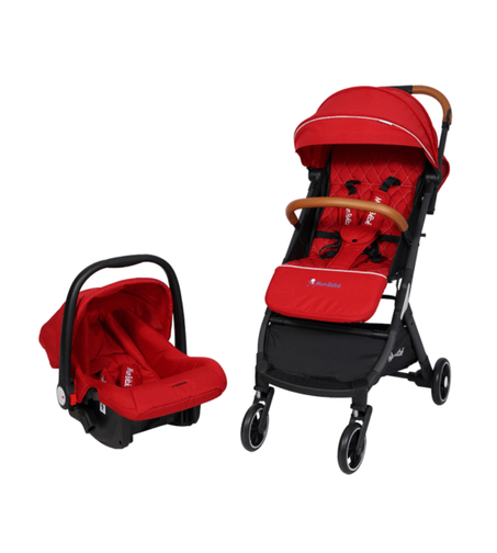 Poussette valise Duo avec maxi Cosi Rouge – monbebe