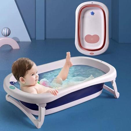 Baignoire pliable avec coussin de 0 mois à  4 ans