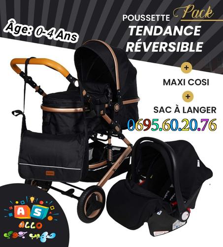 POUSSETTE DUO+MAXI COSI+SAC – MON BÉBÉ