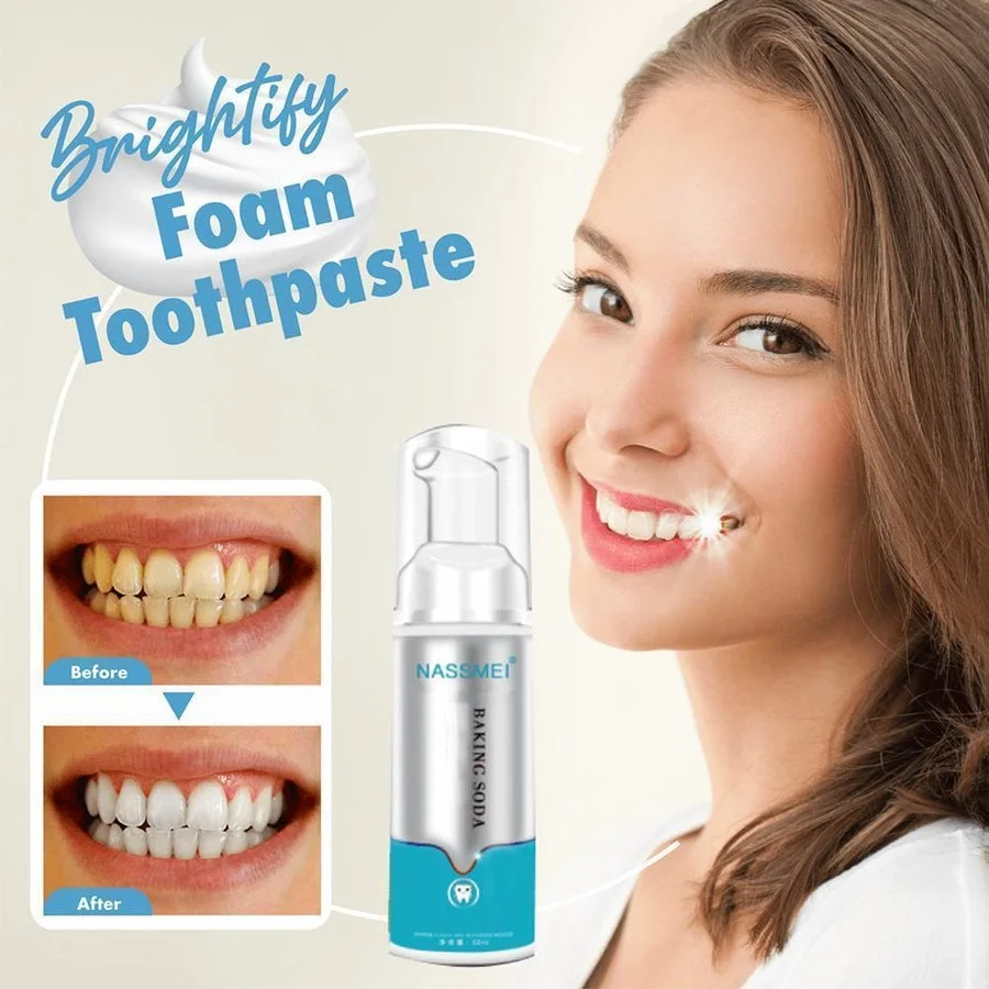 Mousse Blanchissante Pour Dents – Saveur Menthe, Élimination Des Taches, Dentifrice Alternative, Neuf