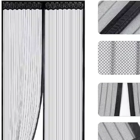 Rideau Moustiquaire Magnétique – Protection Anti-Insectes Sans Mains Libres