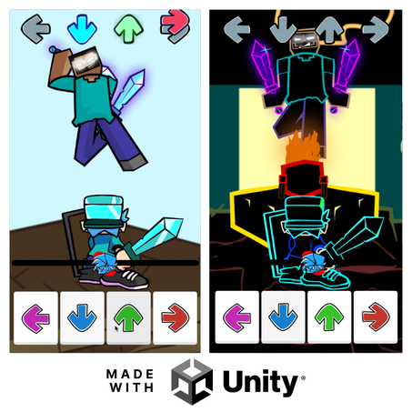 FNF Herobrine reborn MOD - Unity Source code