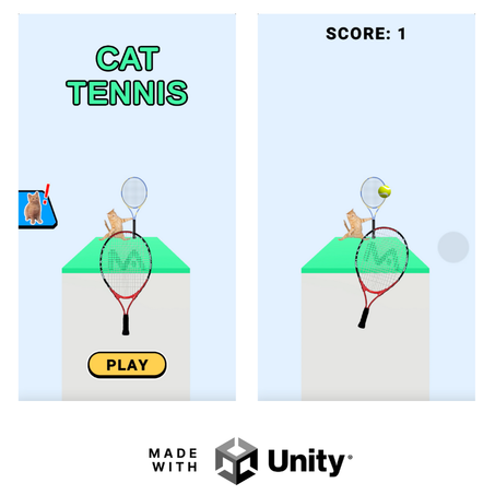Cat Tennis Source code unity