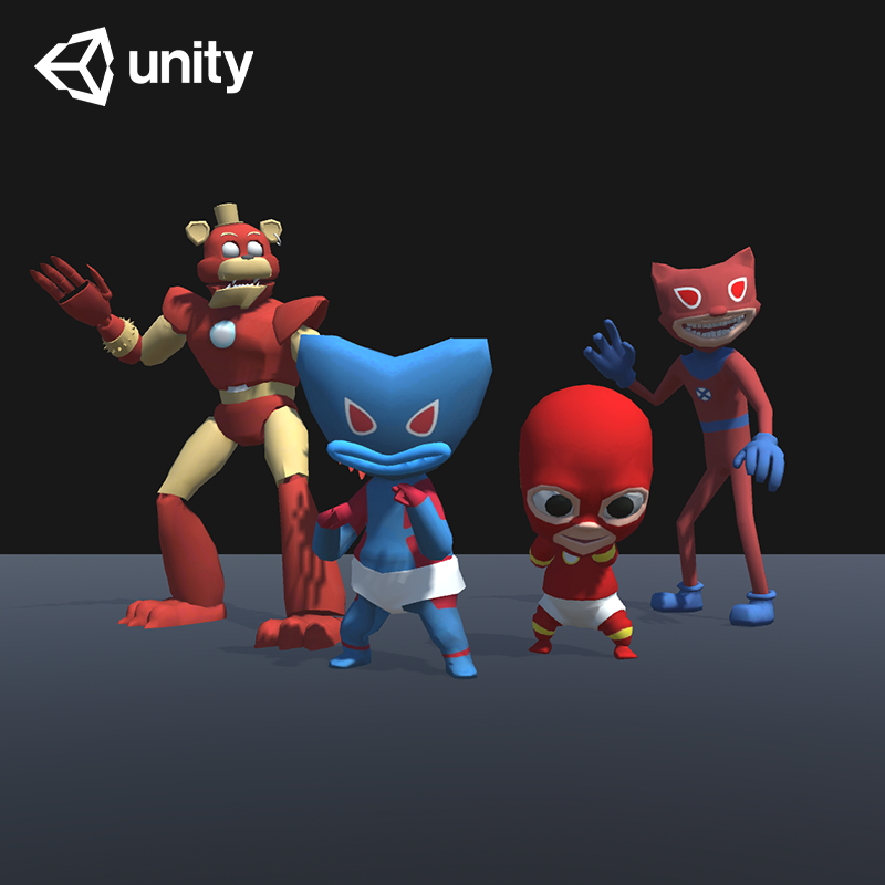 Monsters Heroes 3D Models