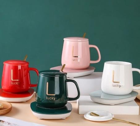 Tasse chauffante électrique céramique 3 en 1