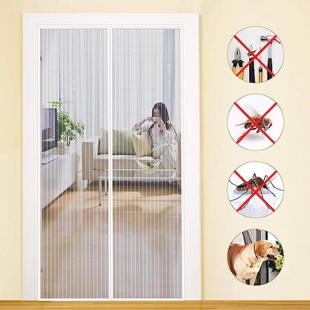 Rideau Anti Moustique Bande Adhésive Outil Facile pour Enfants et Animaux