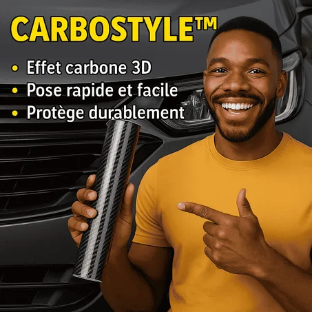 Film Carbone 3D Haute Qualité (150cm × 50cm)