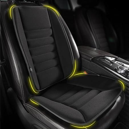 Cojín de asiento de automóvil, cojín ergonómico de espuma viscoelástica para aliviar el dolor de ciática, cojín de asiento de conducción más grande para conductores cortos en viajes largos, c