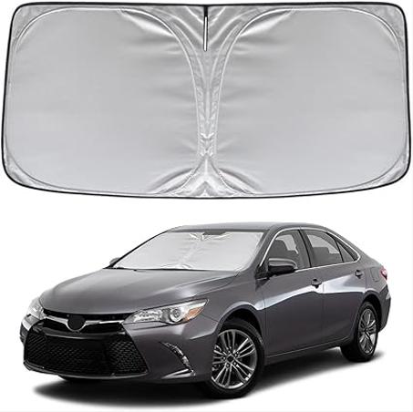 KAYZT Parasol para parabrisas para Toyota Camry 2012-2017 LE XLE Hybrid SE XSE Sedan plegable, accesorios de ajuste personalizado para ventana delantera