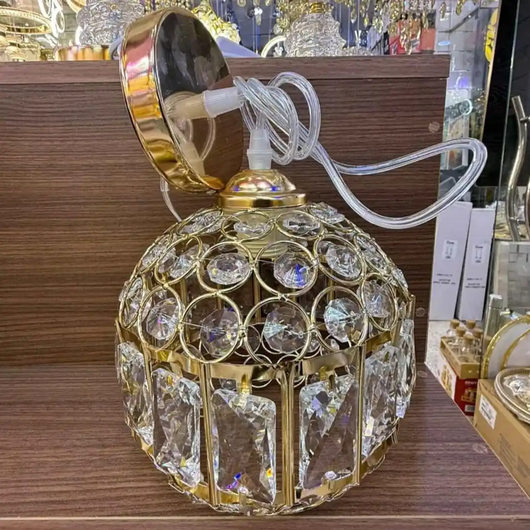 كلوبات كريسطال اللون ذهبي و لون رمادي